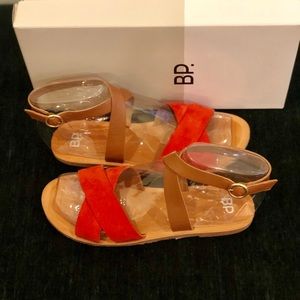 BP Red Leather Sandal